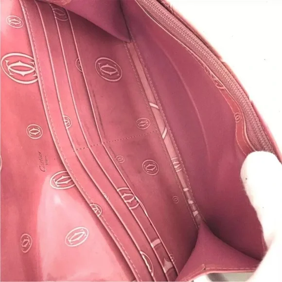 CARTIER Pink Happy Birthday Leather Bifold Long Wallet - Picture 5 of 9